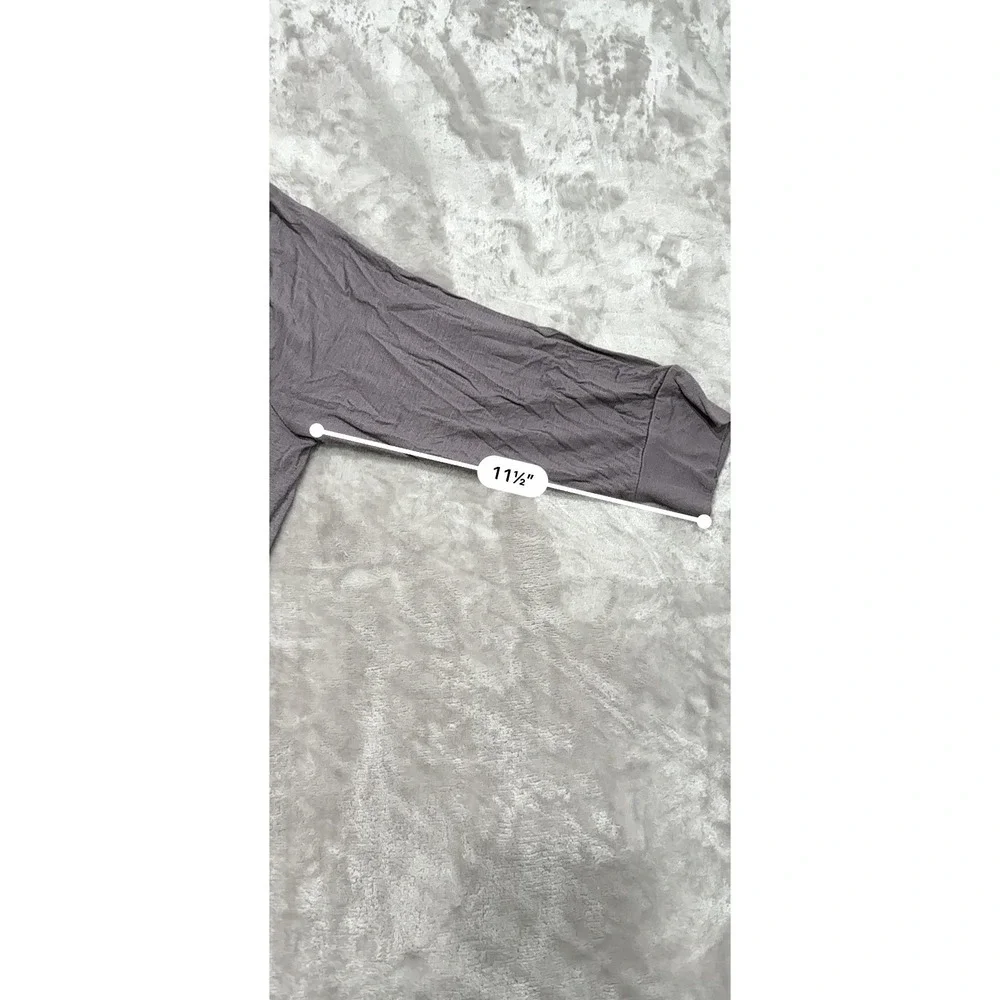 Metaphor‎ Sweater Women's Size XL Gray Open Cardigan 3/4 Sleeve Soft EUC